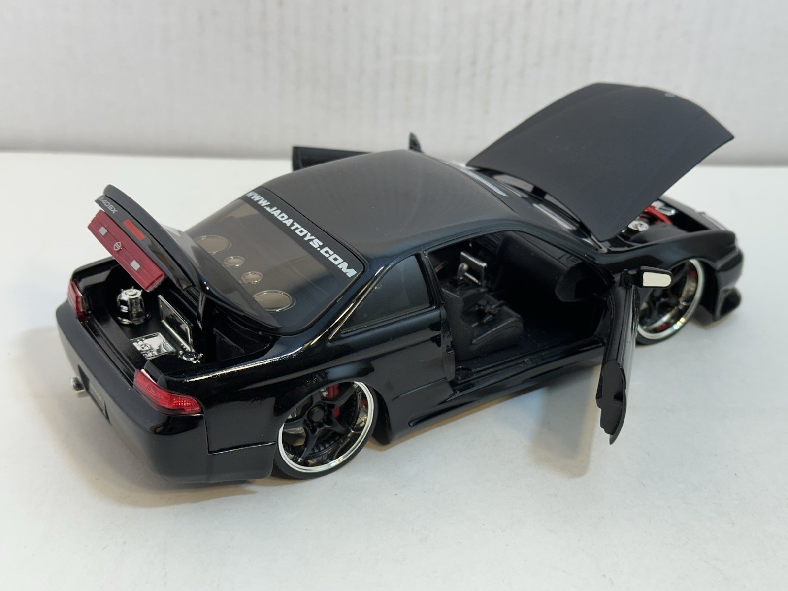JADA OPTION D 1998 NISSAN 240SX (S-14) BLACK 1:24 DIECAST MODEL CAR NEW NO BOX