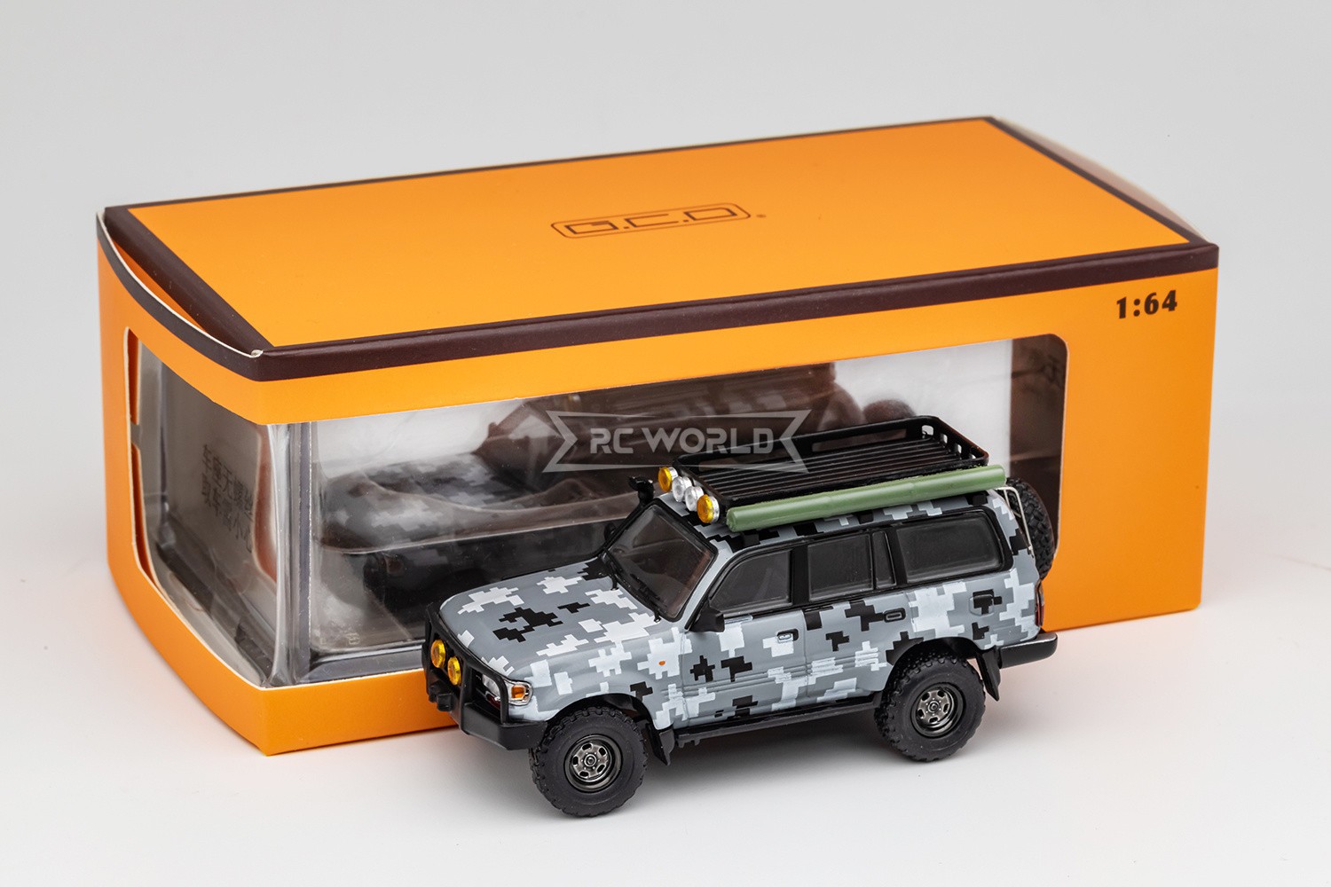 GCD 1/64 TOYOTA LAND CRUISER LC80 Expedition Die Cast Truck -DIGITAL CAMO-