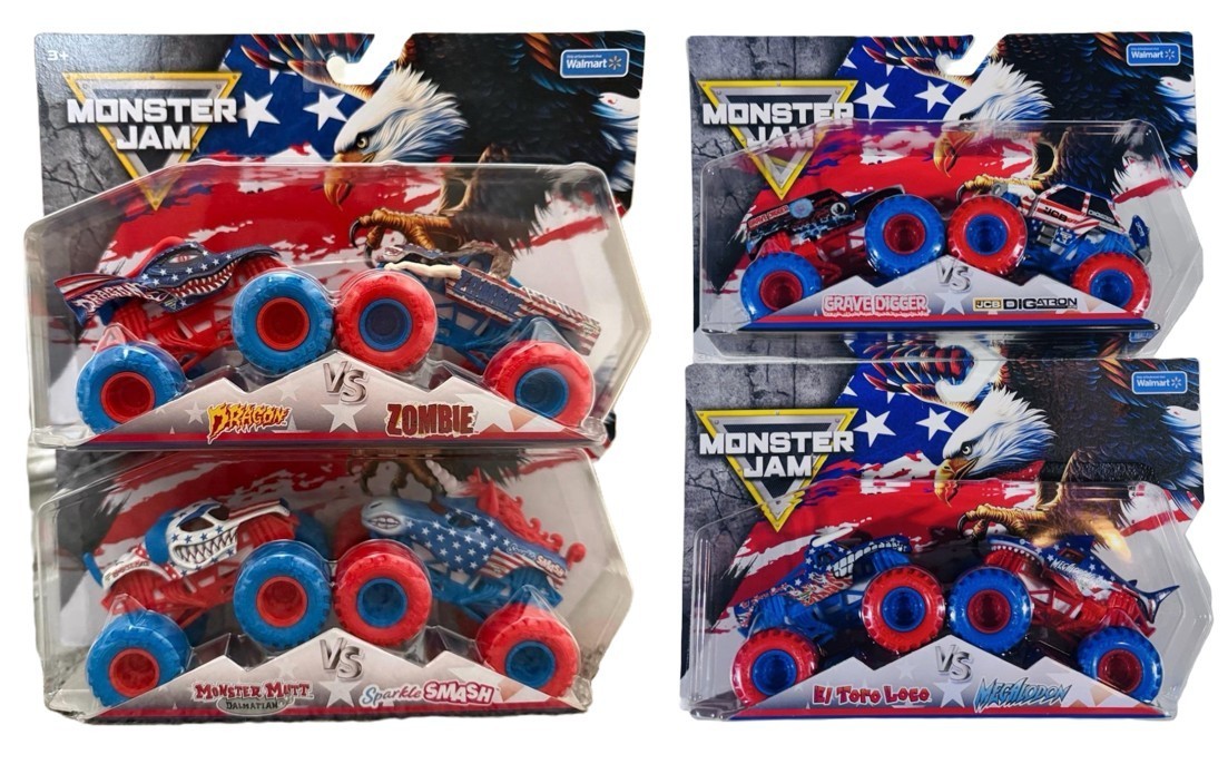 Monster Jam Stars And Stripes 8 Truck Bundle Monster Truck Series 1 Series 2