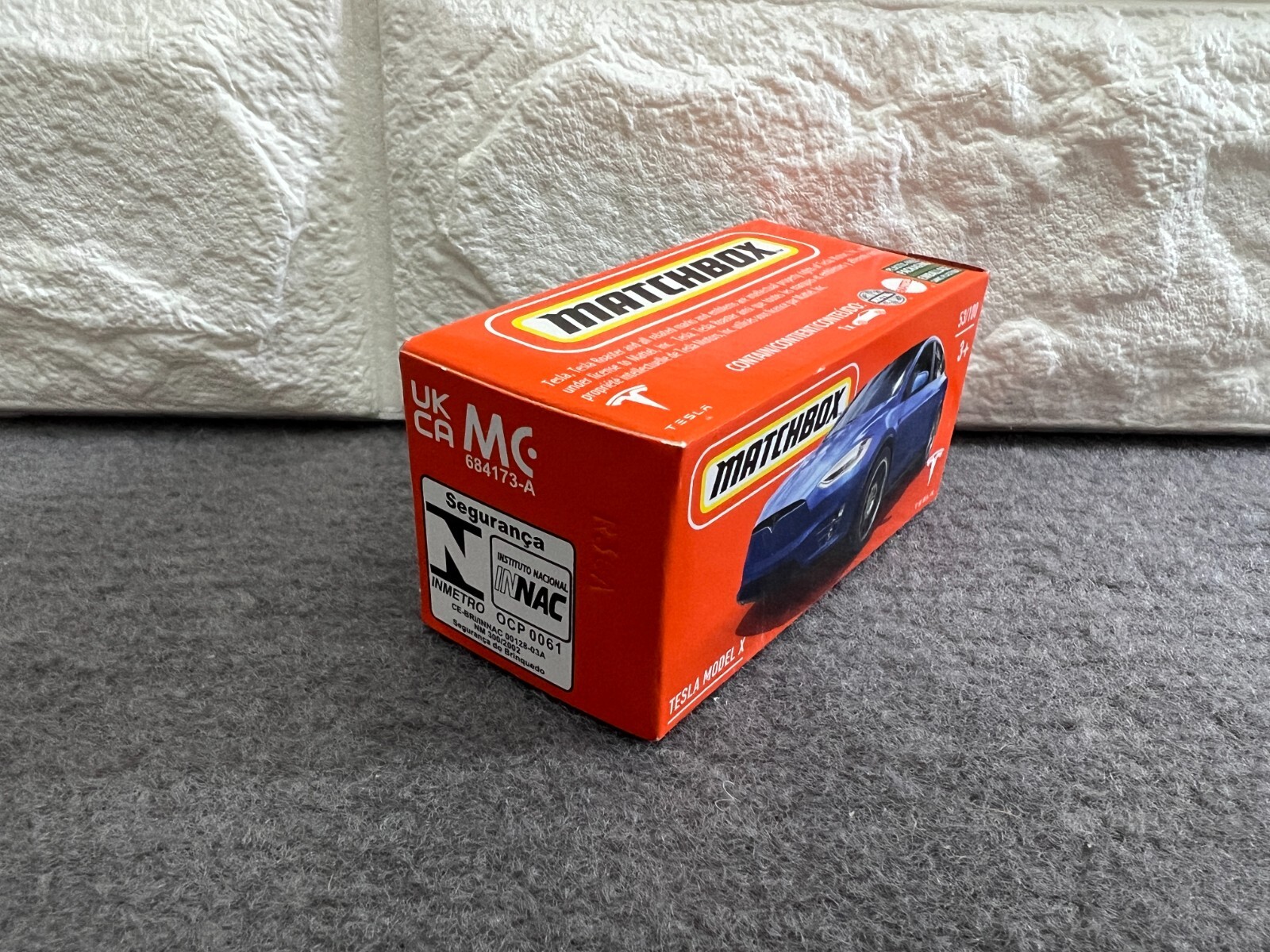 Matchbox Tesla Model X 53/100 UK CA Blue
