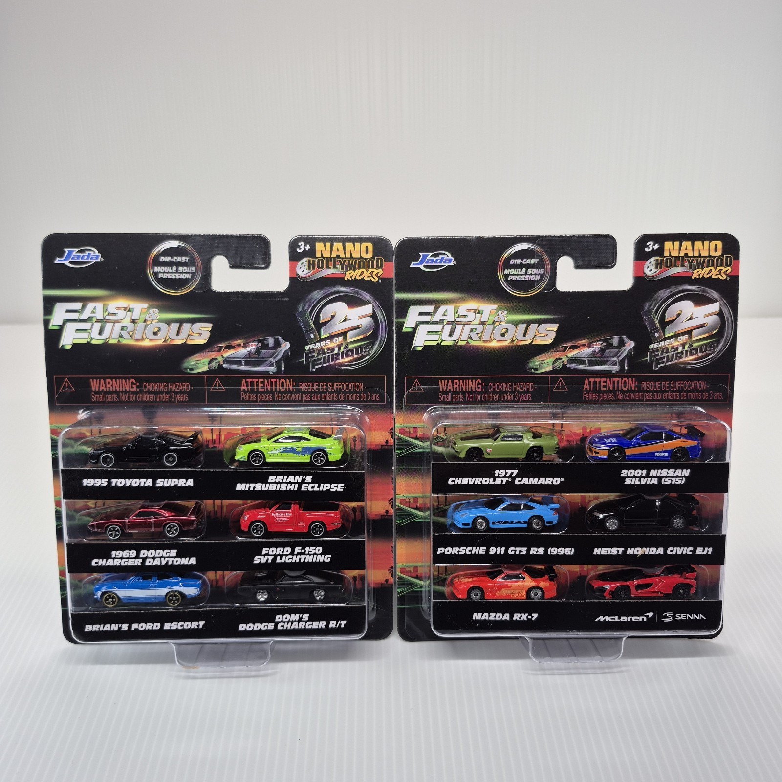 Jada Toys Nano Hollywood Rides FAST & FURIOUS Nano (12) Cars Collector Series