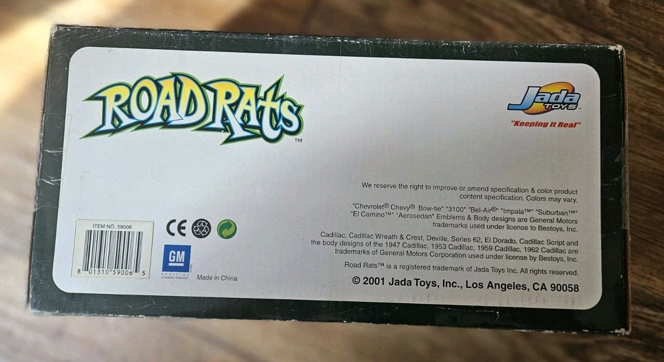 Road Rats 59′ Chevy El Camino Ricky Rat 2 Car Set 1:24 1:64 Scale Jada Toys NIB