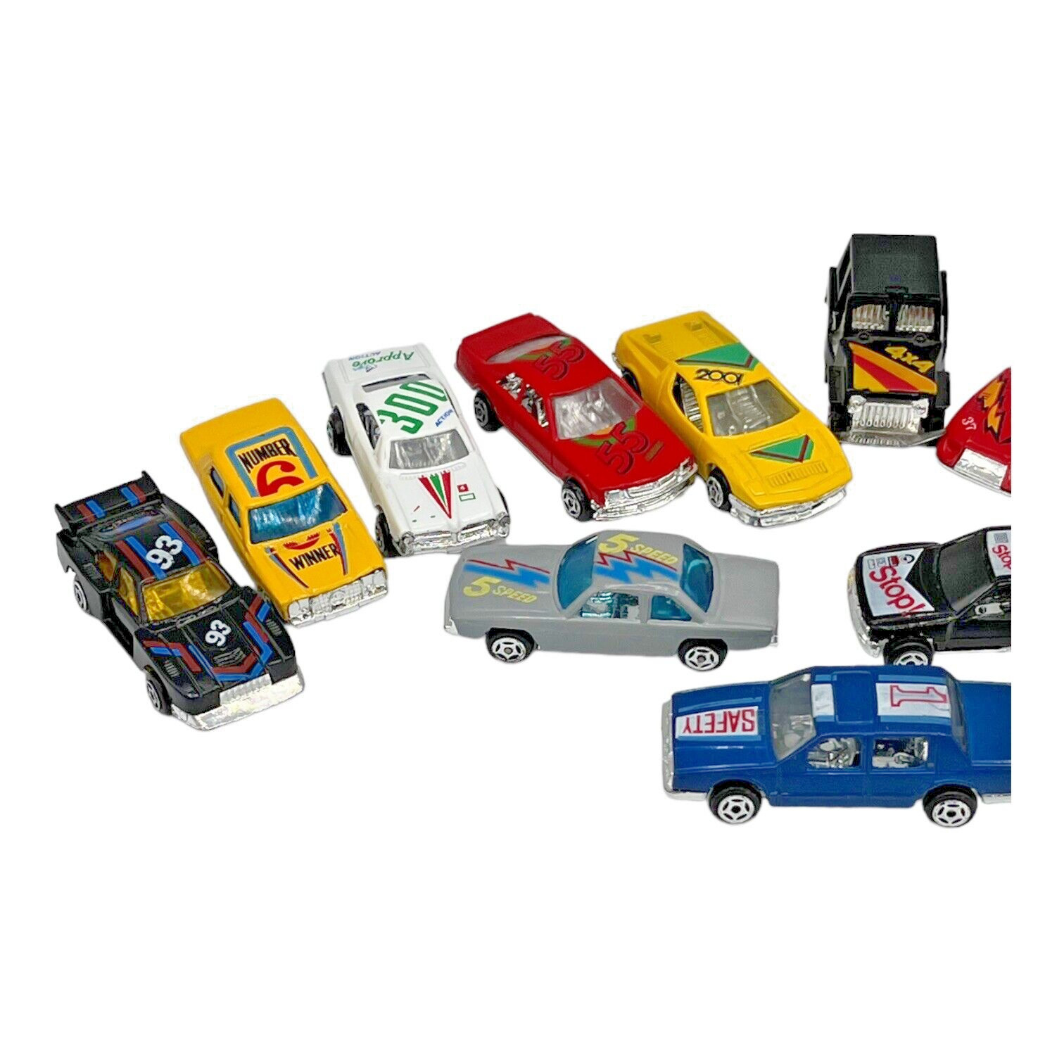Lot of 13 Vintage Unbranded Toy Cars Winner 5 Speed Stop & Other Tampos China