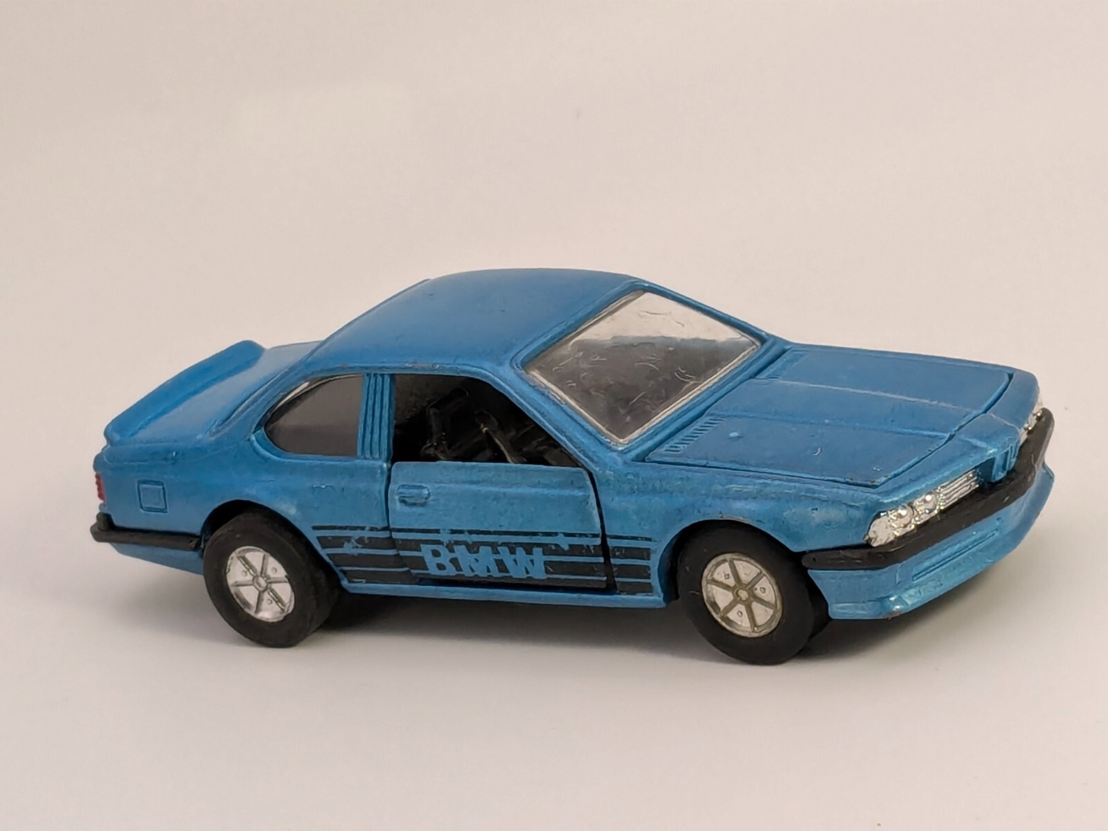 Vintage Pull Back Blue BMW 635 CSi SS-907 Sunnyside Racers 1/41 Diecast Car