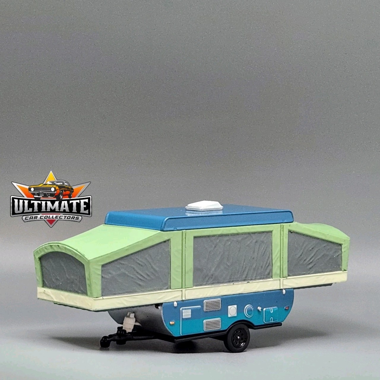 Pop-Up Camper Trailer Collectible 1/64 Scale Diecast Model Collector Car