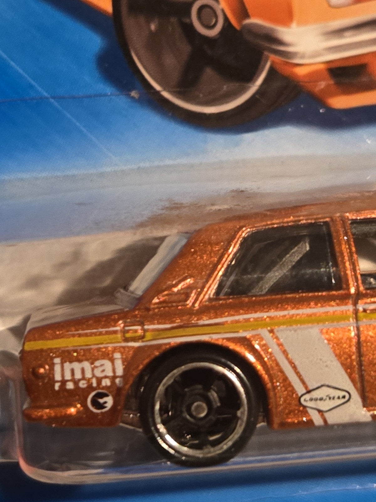 Hot Wheels 2009 Datsun Bluebird 510 Antenna Variation Copper Rare In Protector