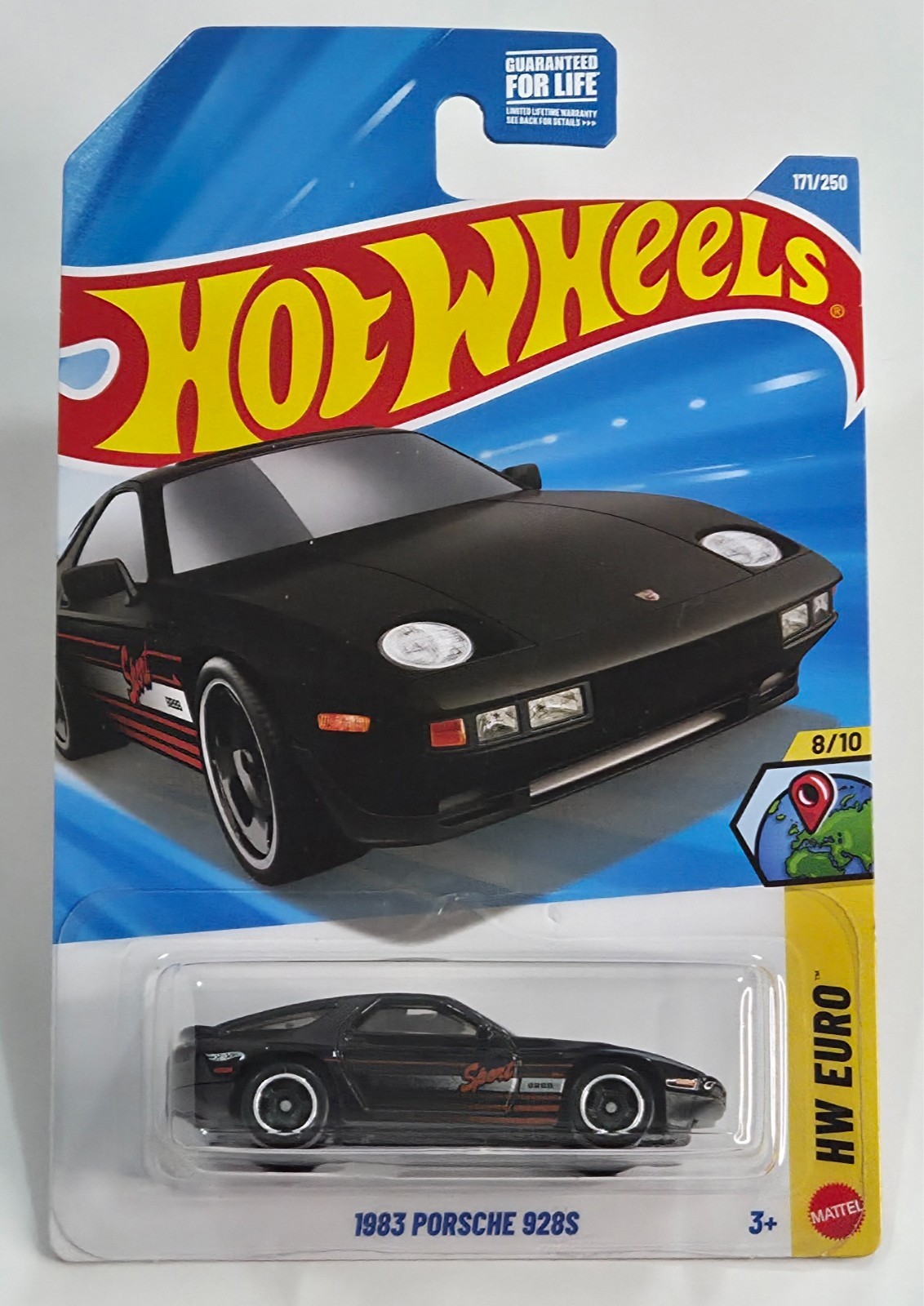 1983 Porsche 928S 171/250 JJK15 Hot Wheels 2026 HW Euro 8/10 black
