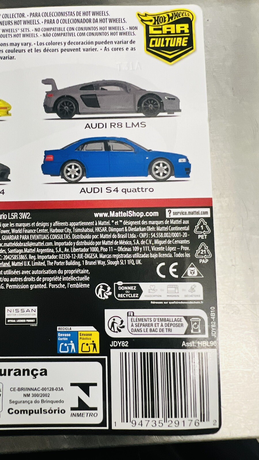 2024 Hot Wheels Premium Car Culture Twin 2 Pack Audi S4 Quattro & Audi R8 LMS