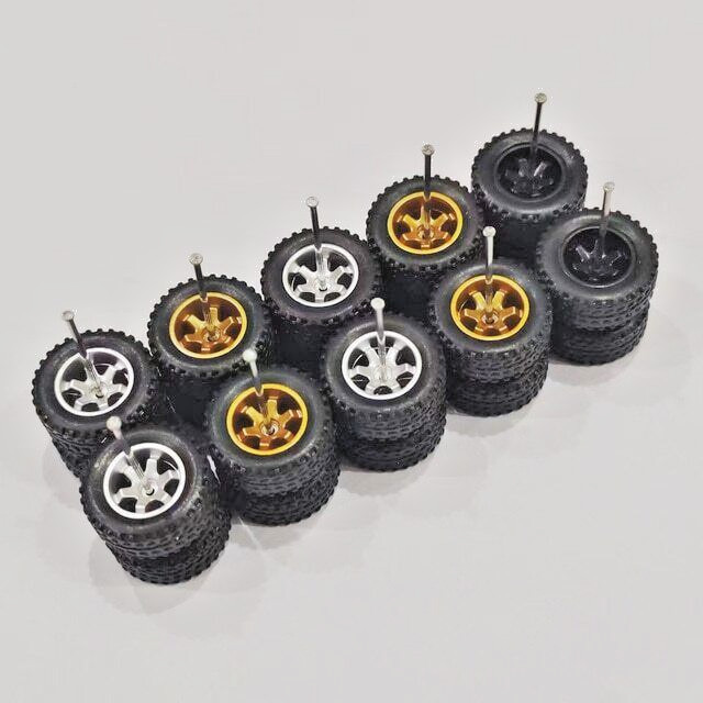 5 Sets 14mm Off Road TE37 6 Spoke – Hot Wheels Rims & Real Riders Rubber Tires