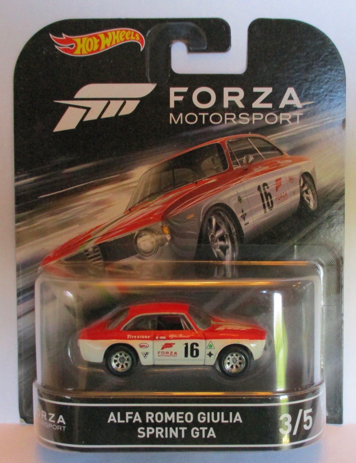 HOT WHEELS RETRO ENTERTAINMENT FORZA MOTORSPORTS ALFA ROMEO GIULIA SPRINT GTA 