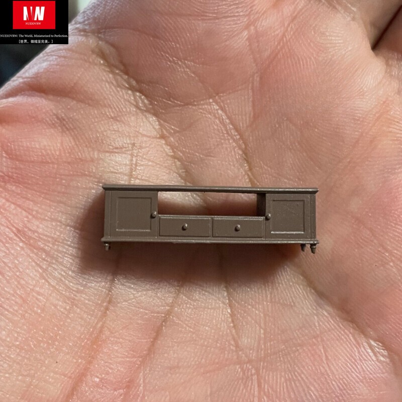 Diorama 1/64 Garage TV Cabinet Model Repair Workshop Scene Accessories Props