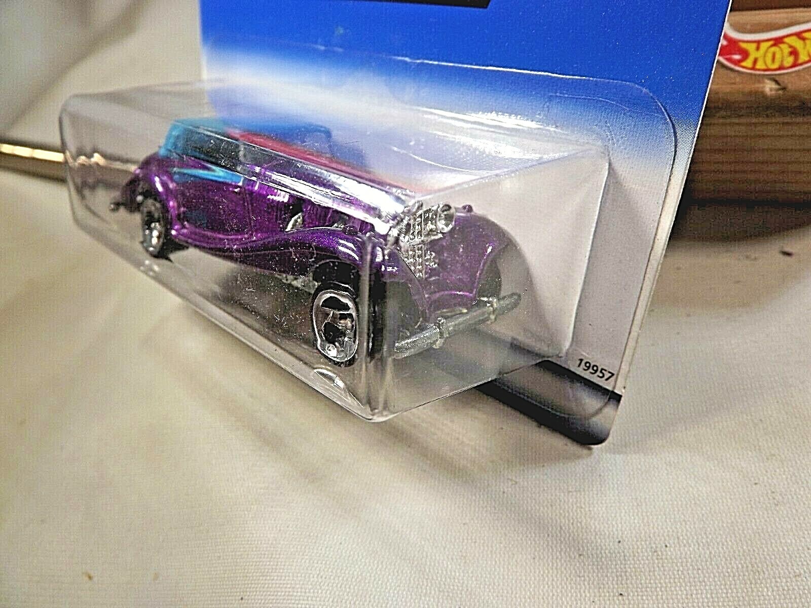 1997 Hot Wheels Mainline/Collector #788 MERCEDES 540K Purple w/3 Spoke Variation
