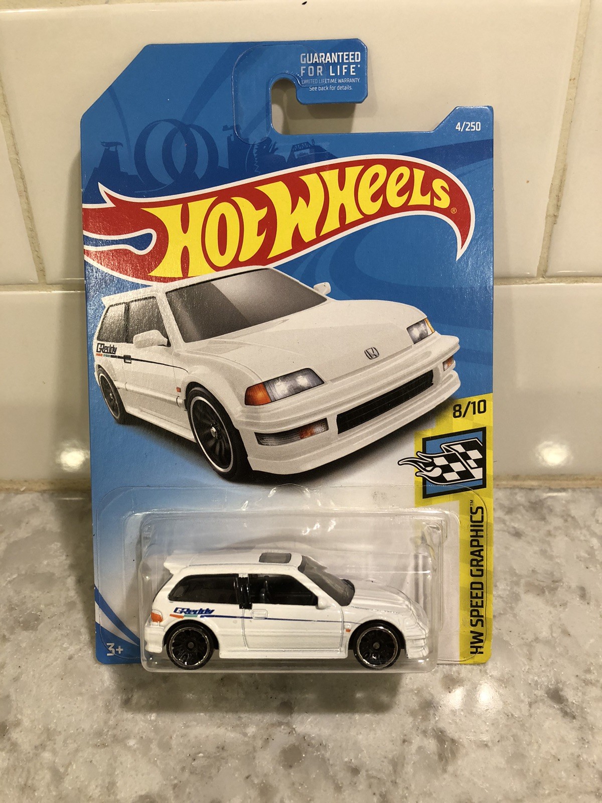 Hot Wheels White 90’ Honda Civic EF