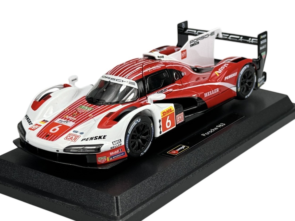 BBURAGO 2024 PORSCHE 963 #6 PORSCHE PENSKE FIA WEC LE MANS 1:24 DIE CAST 28042