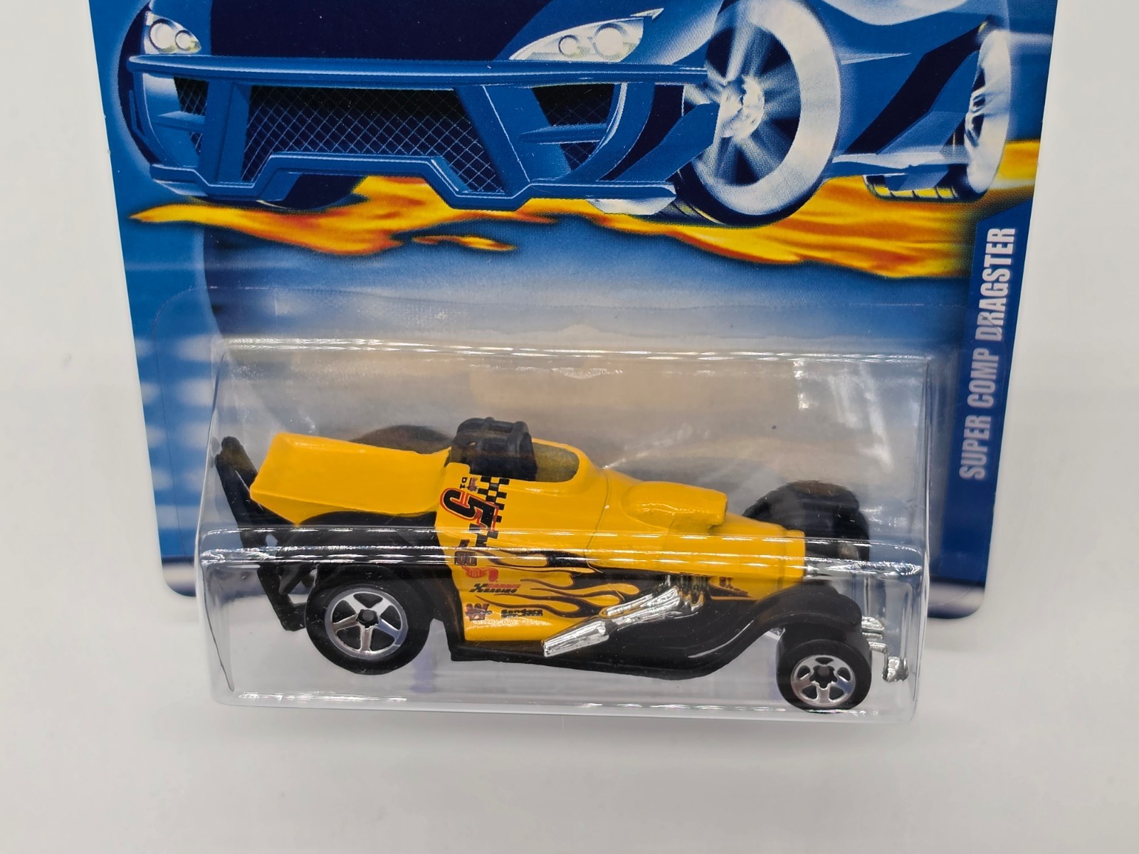 Hot Wheels – Super Comp Dragster – Yellow w/ Flames