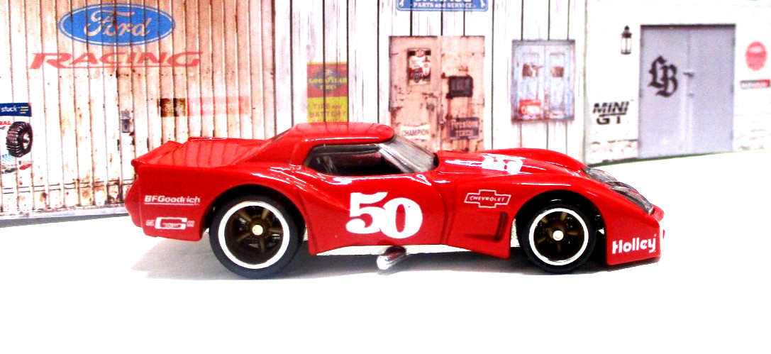 2026 Hot Wheels Vintage Racing ‘ 76 Greenwood Corvette Real Riders New/Loose!