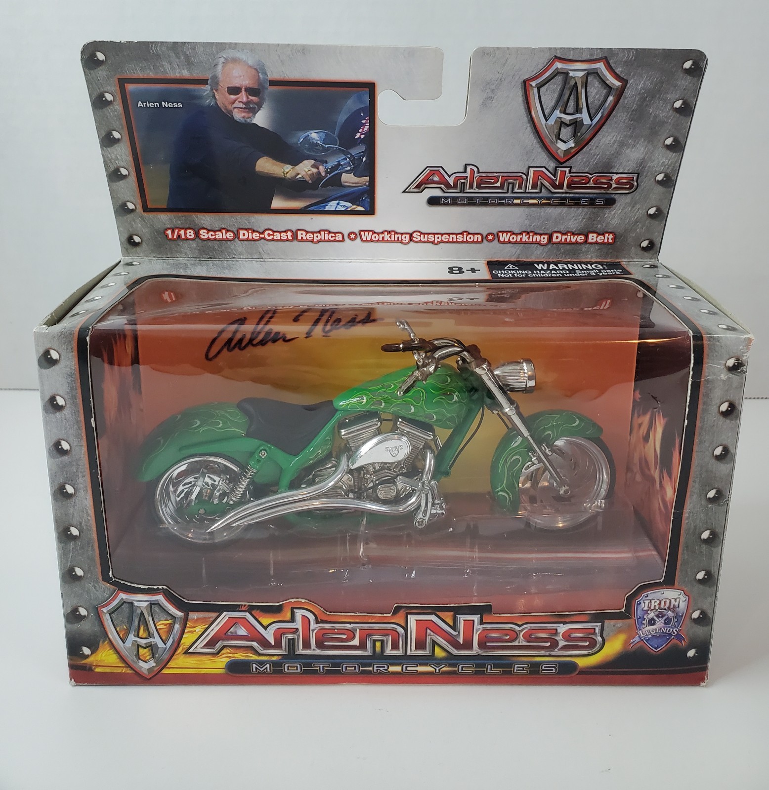Arlen Ness Motorcycles 1:18 Scale Die Cast Motorcycle Iron Legends Lot