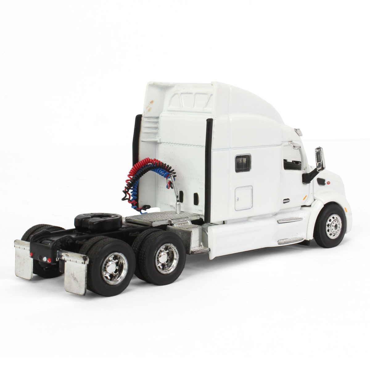 Spec Cast 1/64 White Peterbilt 579 Sleeper & Trailer w/ Single Rear Door 33774