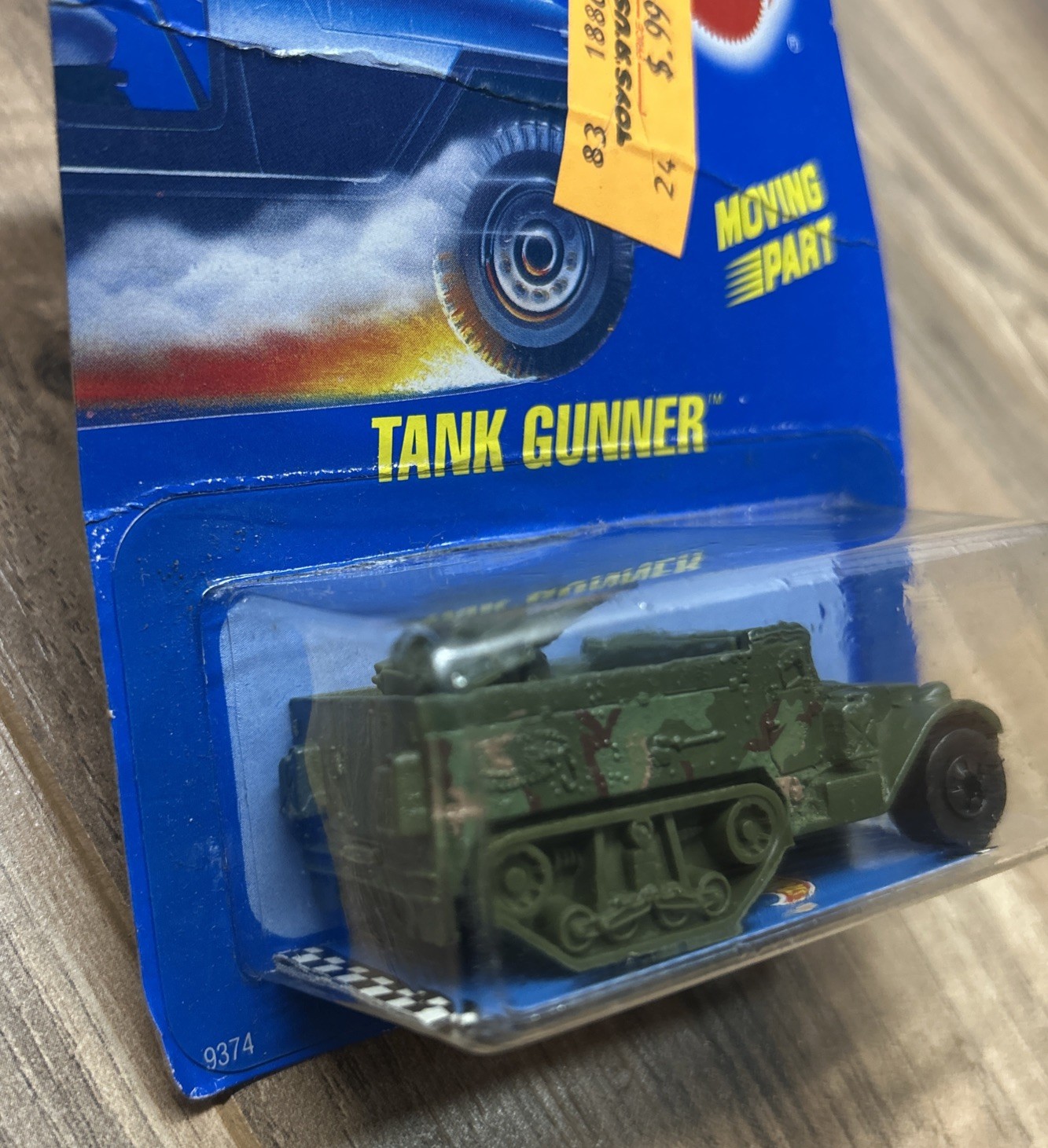 Hot Wheels 1989 Tank Gunner #83 – Rare Blue Card Military Vehicle
