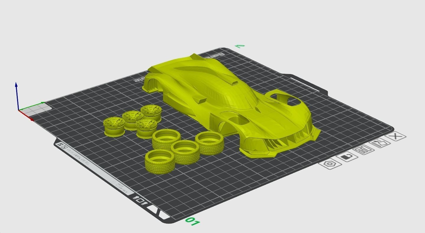 3d printed 2022 Peugeot 9X8 Hybrid Hypercar LMDH model car collectible replica