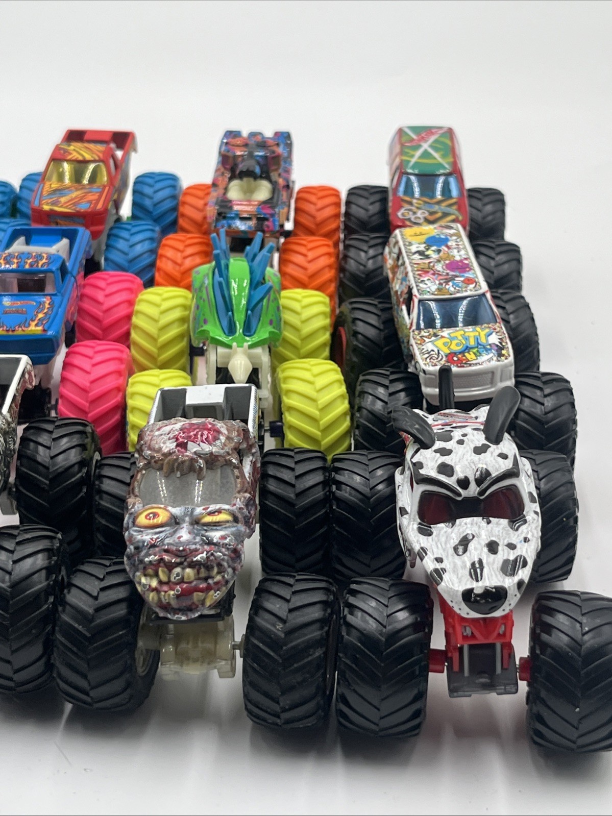 Monster Truck 12-Piece Lot Spinmaster Monster Jam & Hot Wheels Monster Trucks