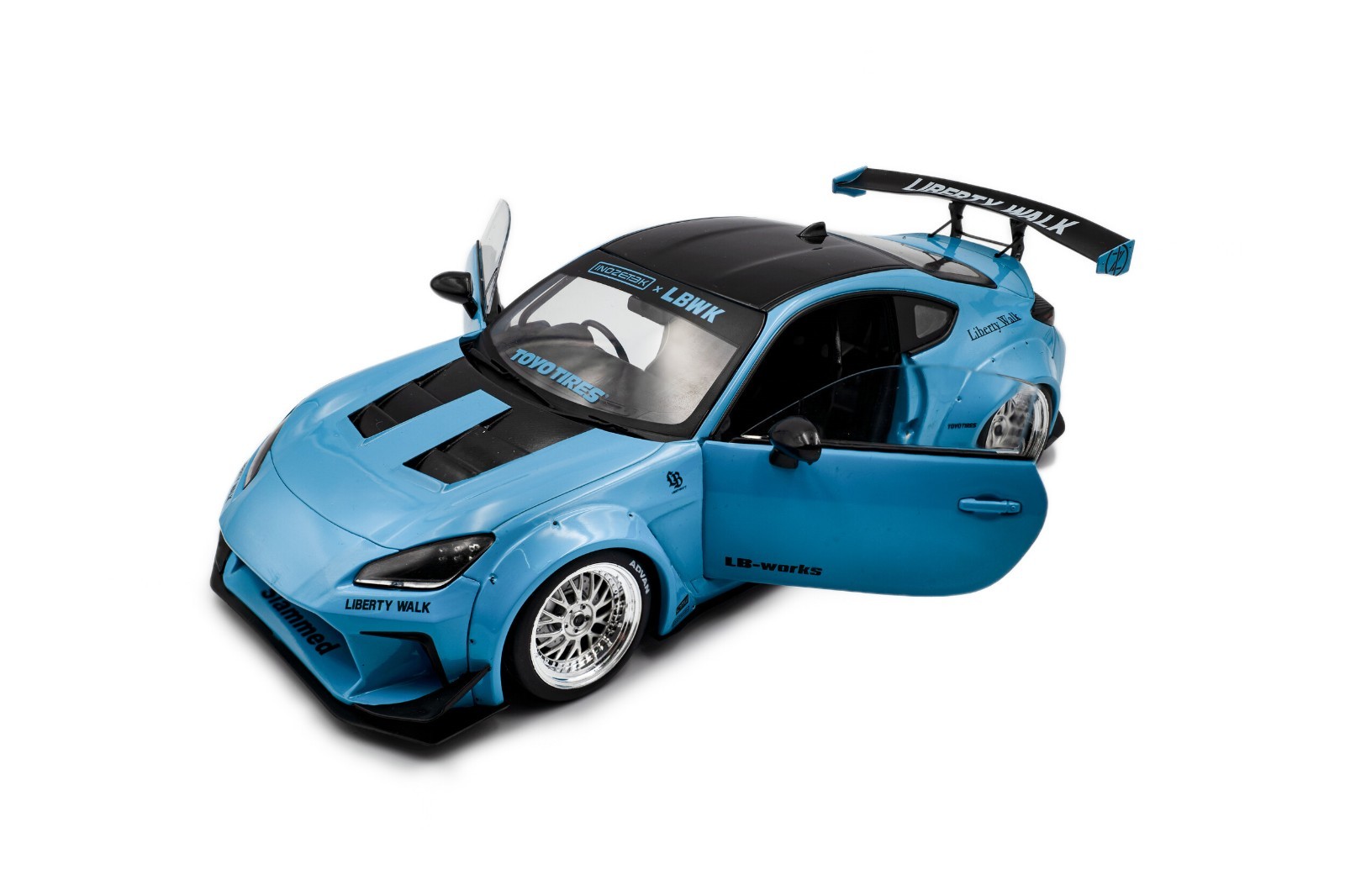 2024 Toyota GR86 Liberty Walk Body Kit 1:18 Scale Model – Solido S1813601