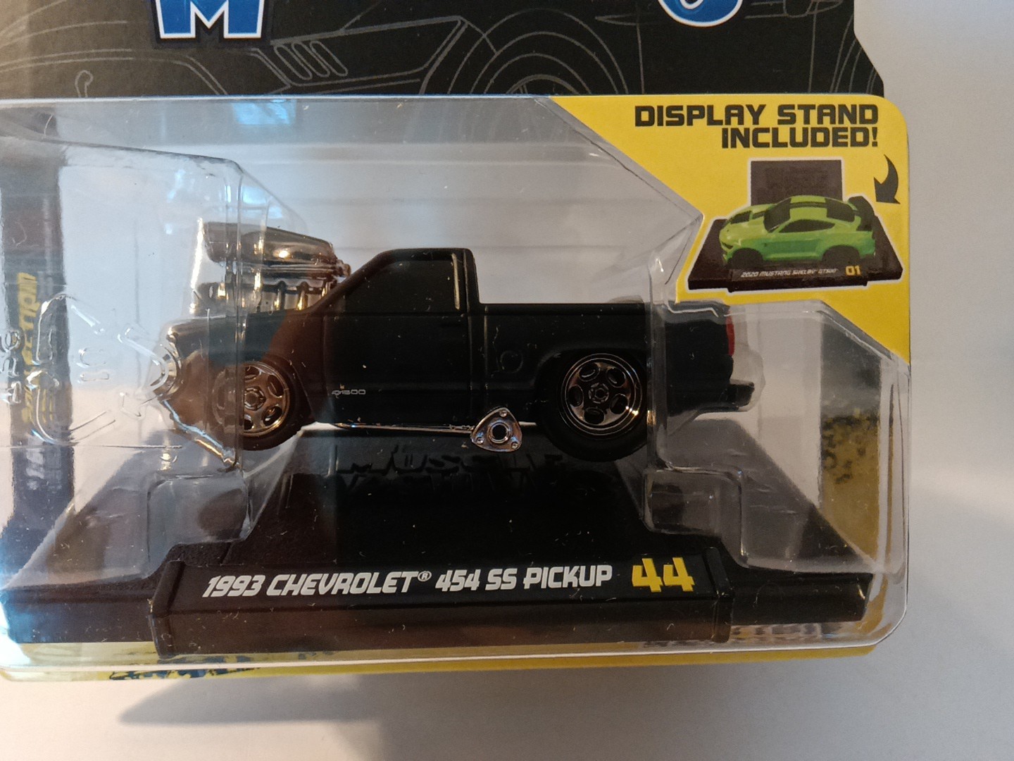 Muscle Machines 1993 Chevrolet 454 SS Pickup Truck Red 1/64 Blackout Edition