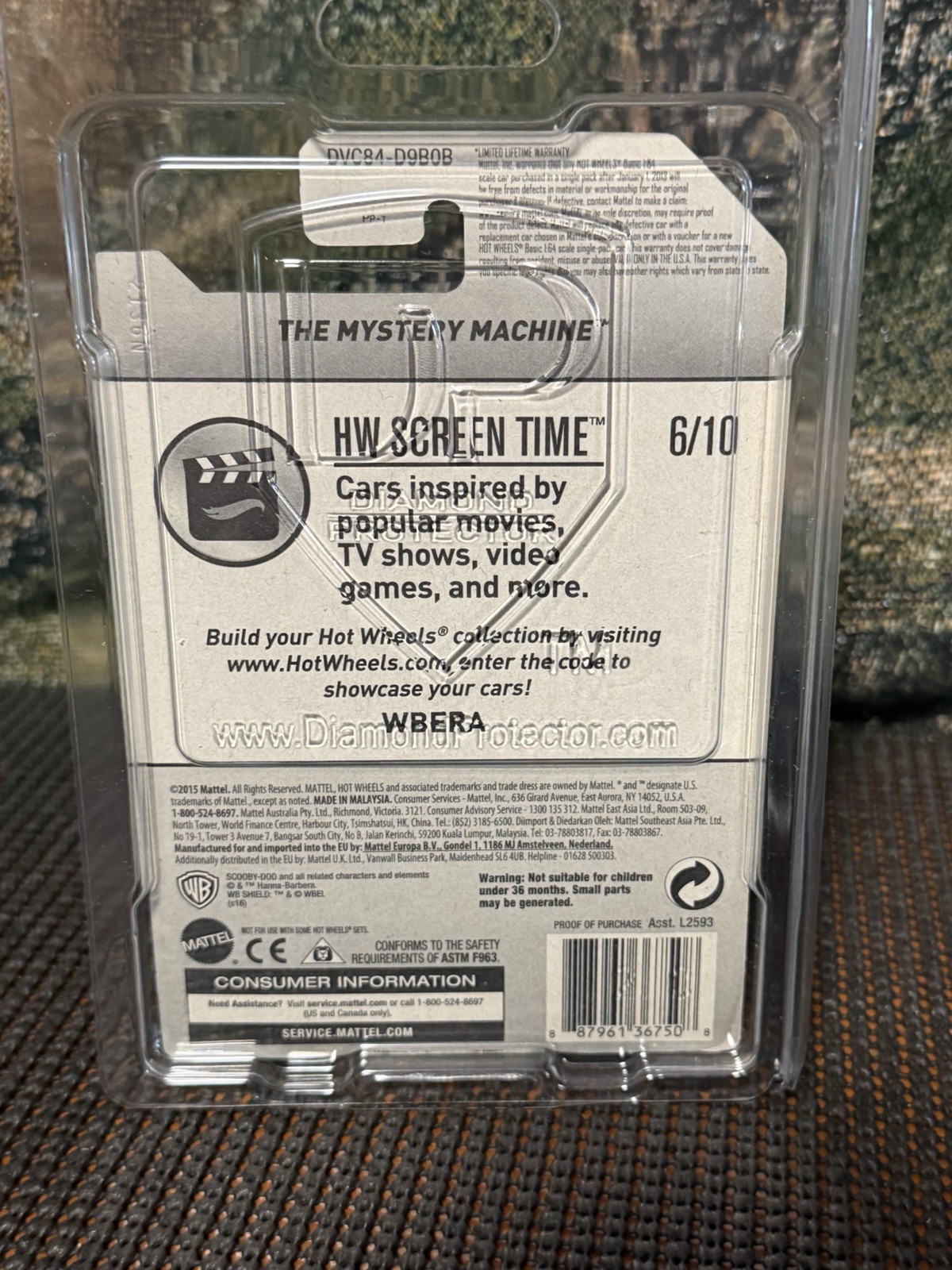 2015 Hot Wheels FACTORY SEALED Mystery Machine Super Treasure Hunt Scooby Doo