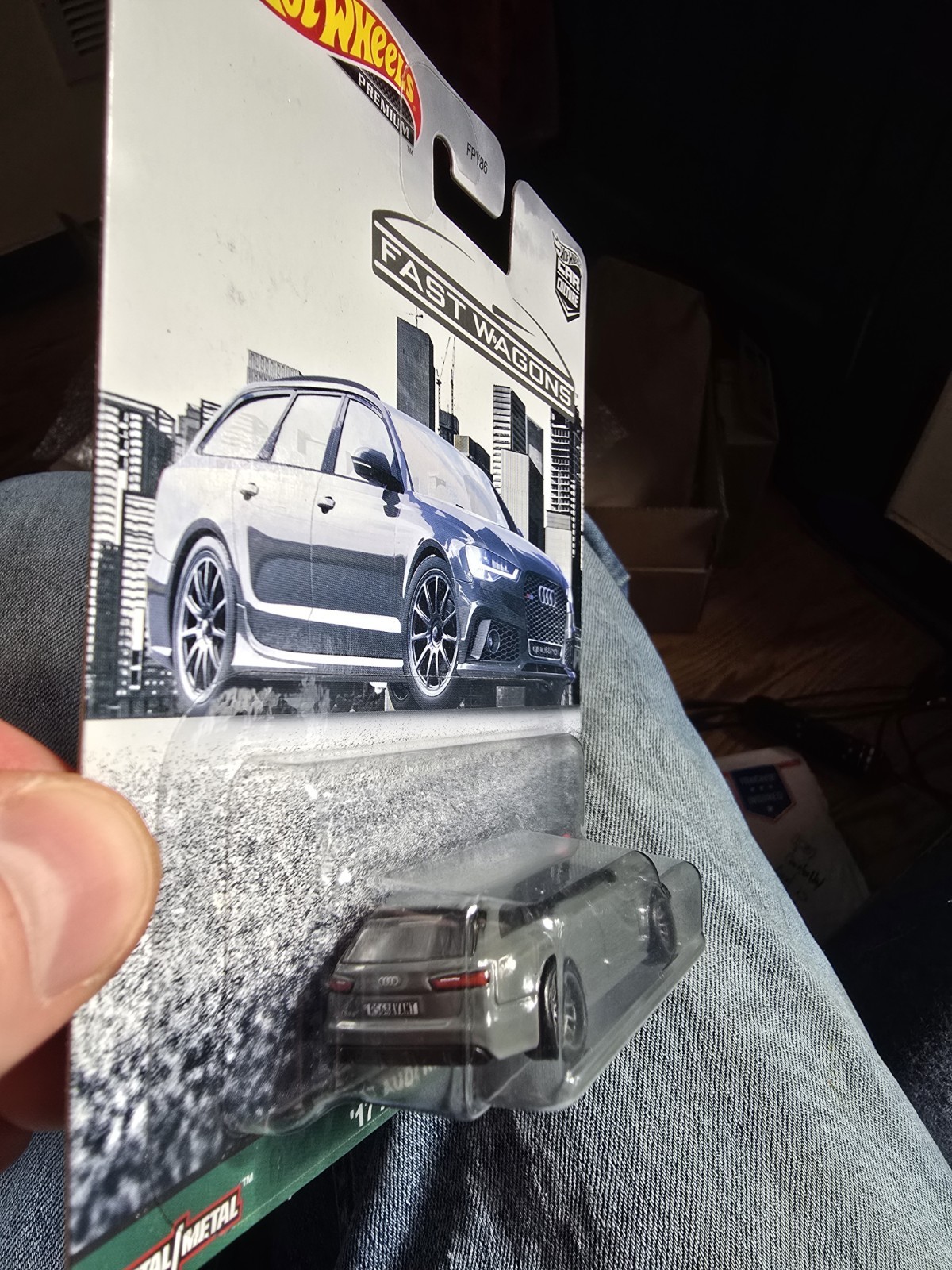 2019 Hot Wheels Premium 17 AUDI RS 6 AVANT grey gray FAST WAGONS 5/5 very nice