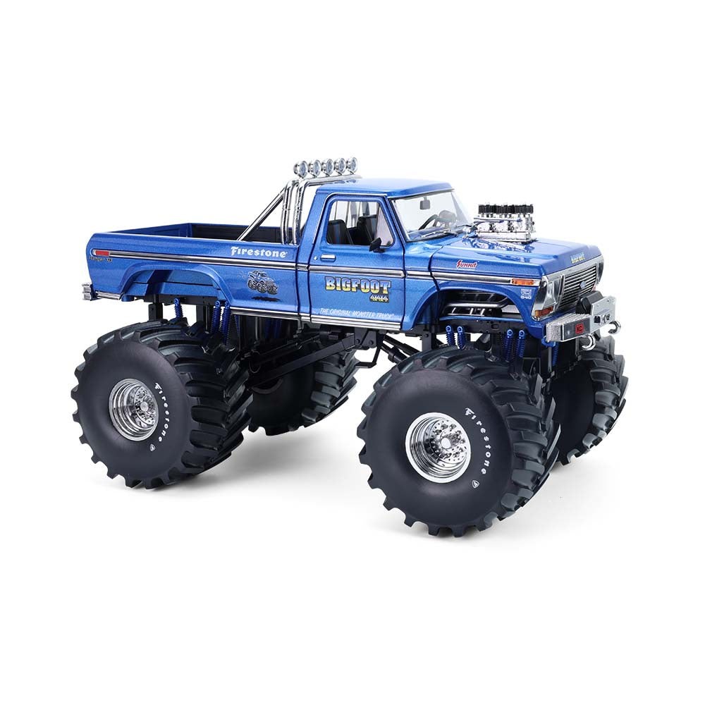 1979 Ford F-250 Monster Truck 48 ” Tires Bob Kings of Crunch Bigfoot #1 1:18