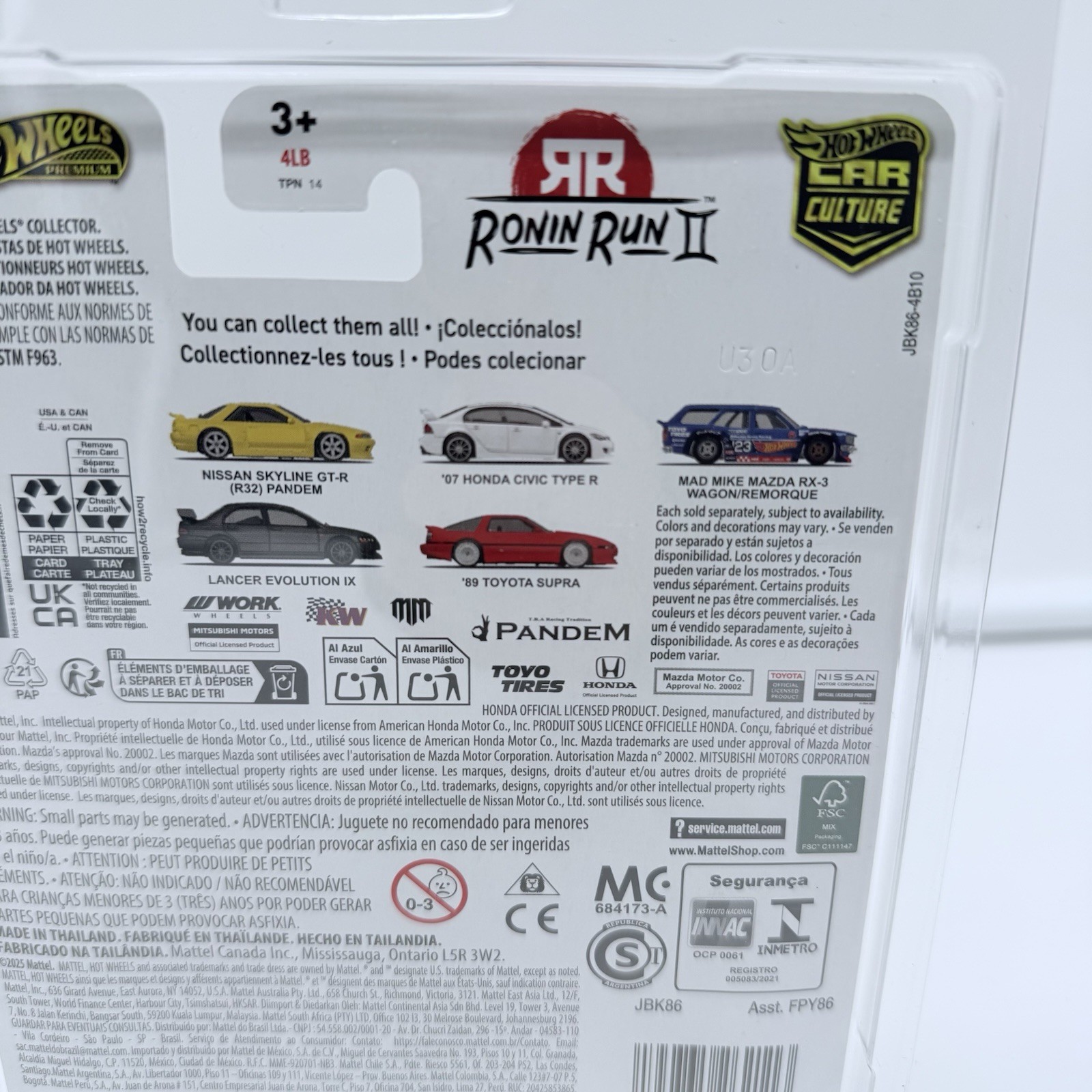 Hot Wheels Premium Ronin Run II Mitsubishi Lancer Evolution IX 4/5 w/Case