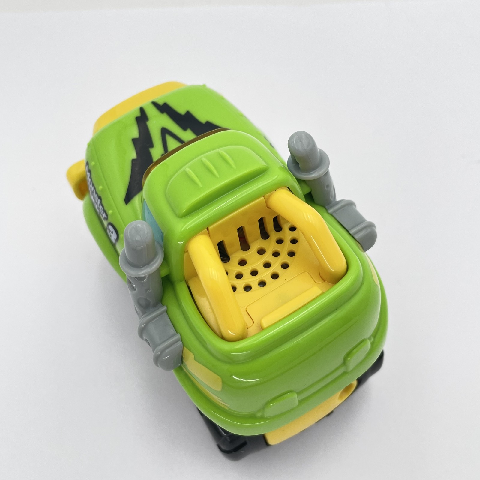 VTech Monster Truck 3 Green Yellow Toy Vehicle Sound Light Up Kids Car Works
