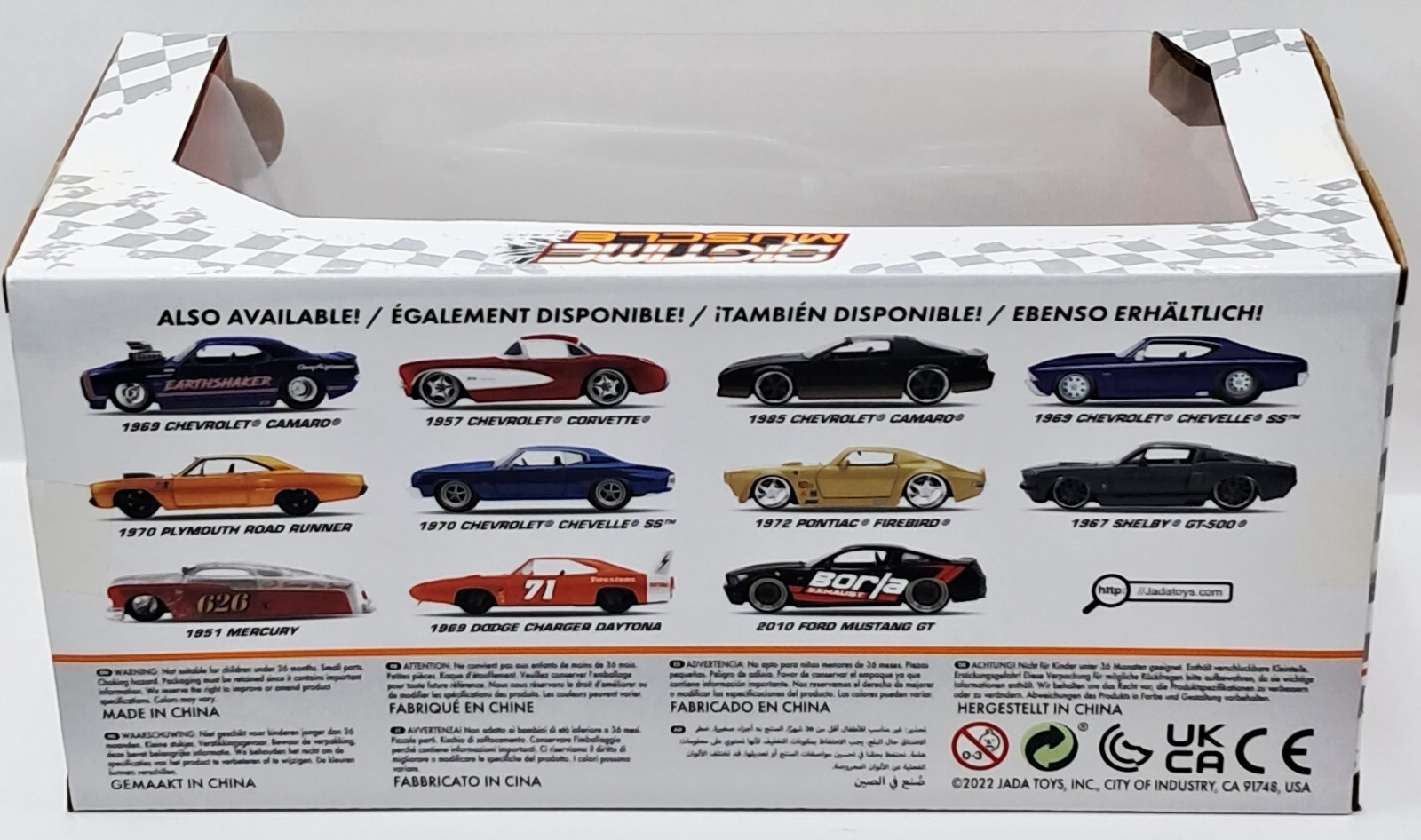 Jada 2015 Dodge Challenger SRT Hellcat NX Bigtime Muscle Silver Black 1/24 New