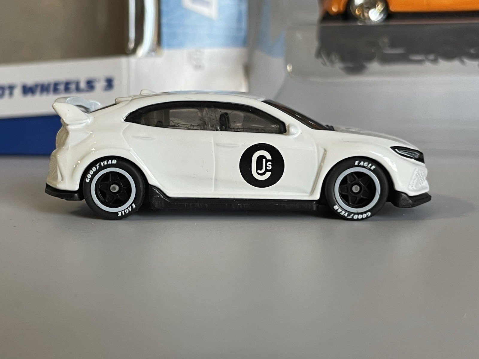 Hot Wheels Ronin Run Honda Civic Type R + CUSTOM 3 Pack (wheel swaps)