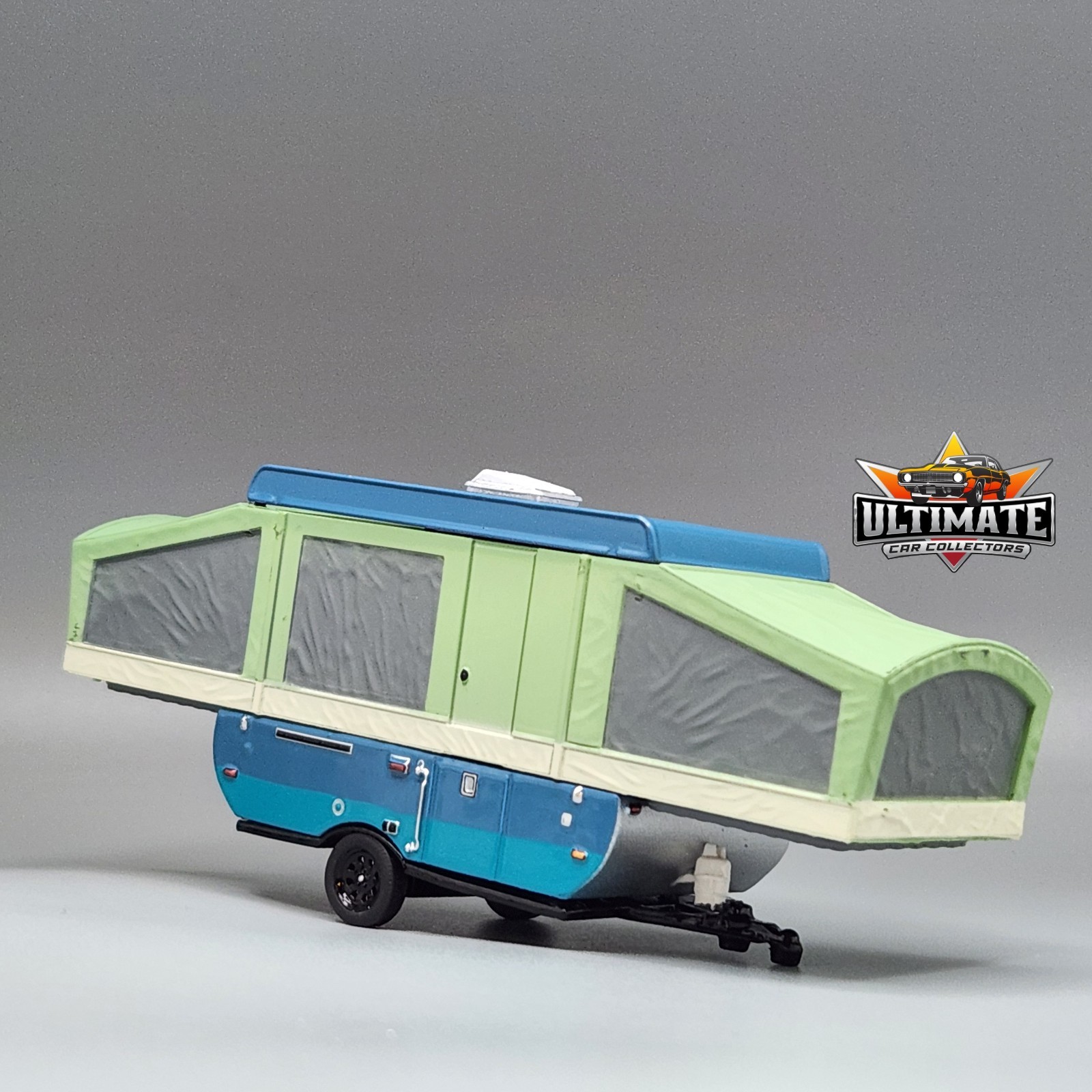 Pop-Up Camper Trailer Collectible 1/64 Scale Diecast Model Collector Car