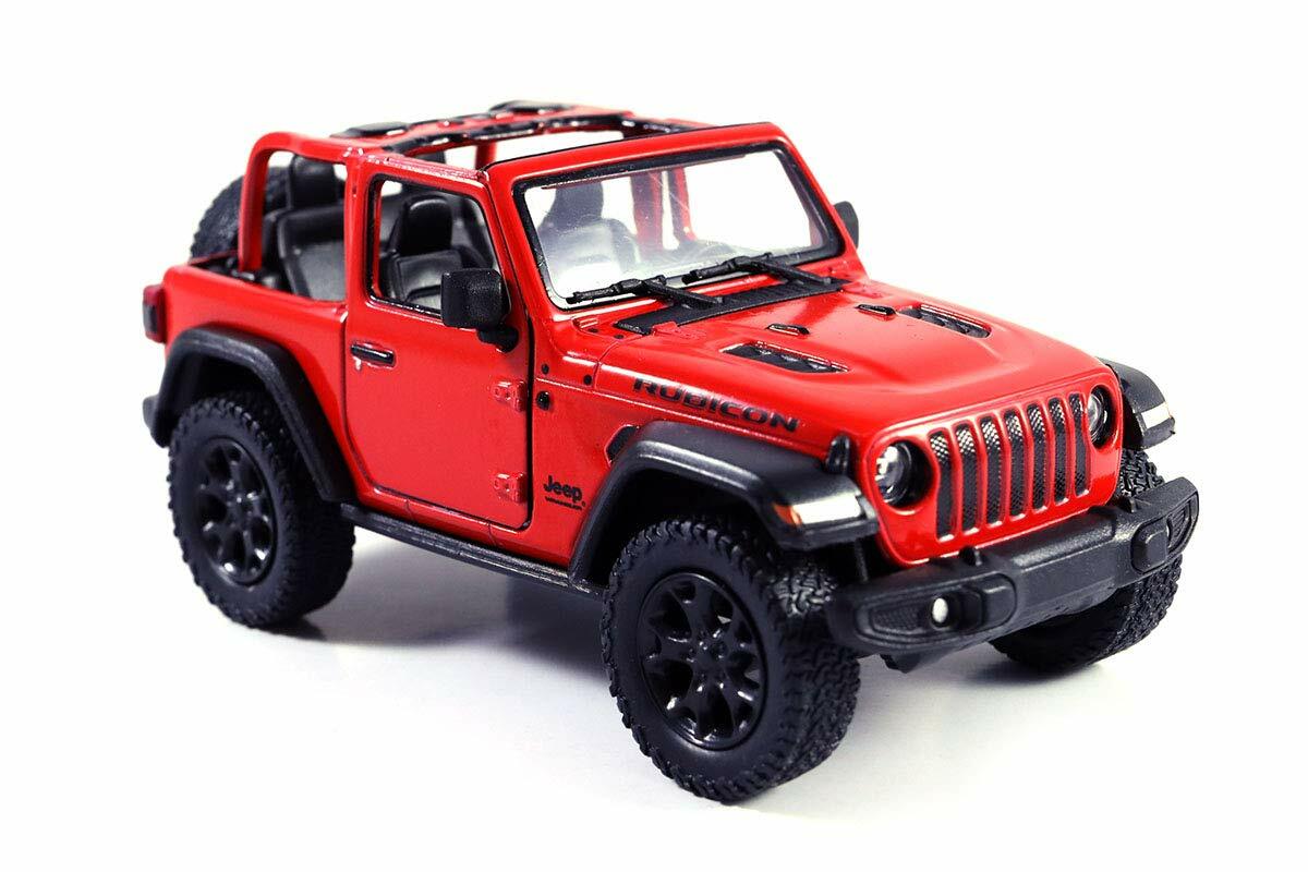 Jeep Wrangler Rubicon 4×4 Hard Top, Police, Diecast Model Toy Car, 1/34 Scale