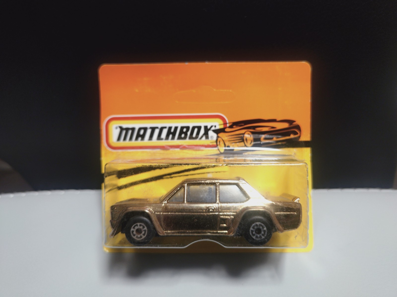 Vintage Rare Matchbox FIAT ABARTH BULGARIA 1982 GOLD