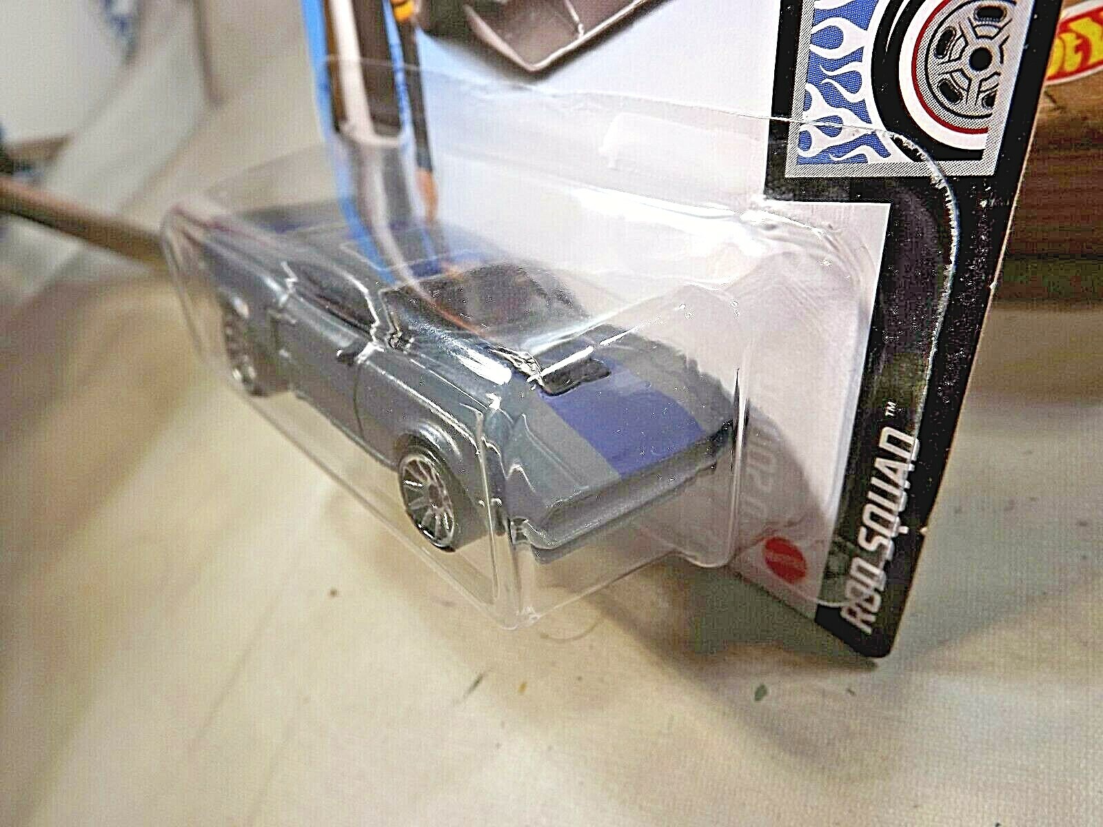 2021 Hot Wheels #72 Rod Squad 1/5 ION MOTORS THRESHER Gray w/Chrome 10 Spokes