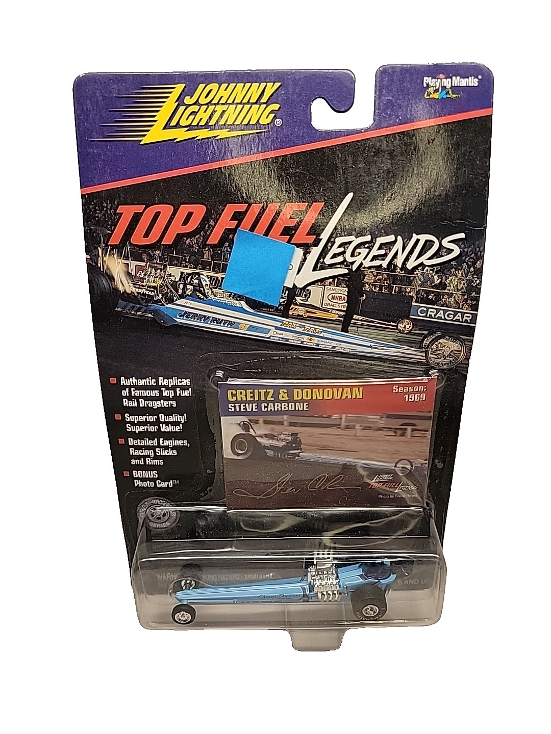 Johnny Lightning Top Fuel Legends Steve Carbone Racing Front Engine Dragster New