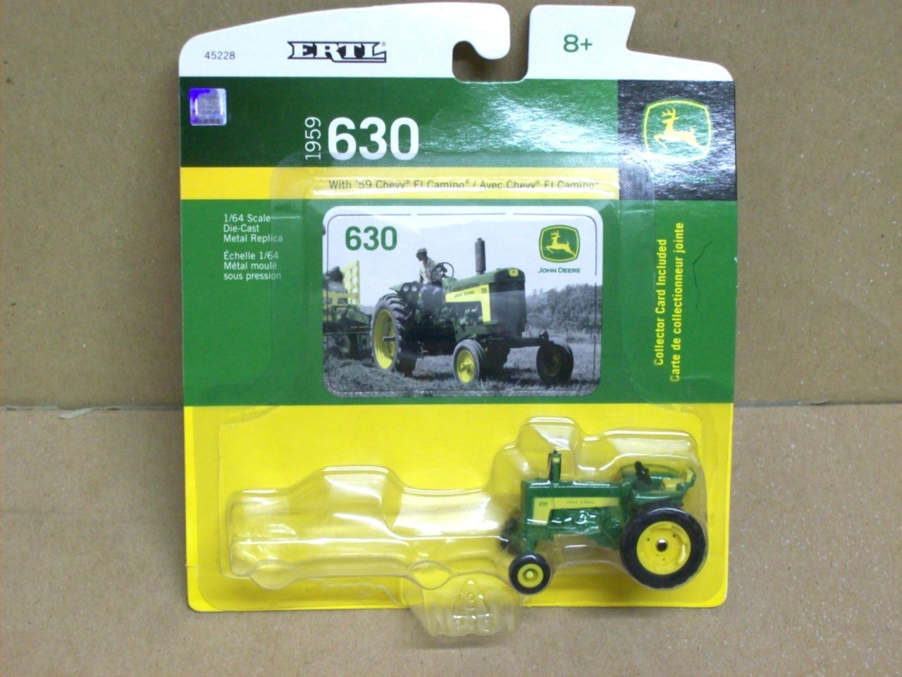 Ertl 1/64 1959 John Deere 630 Tractor . Green . Loose