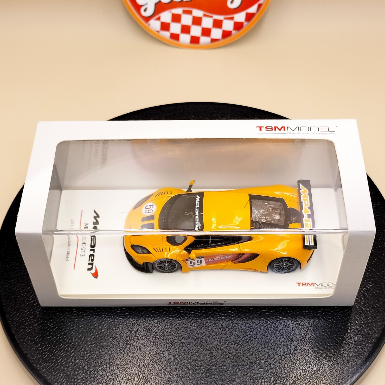 TSM 1/43 McLaren MP4-12C GT3 #59 2011 Presentation Model orange yellow TSM114358