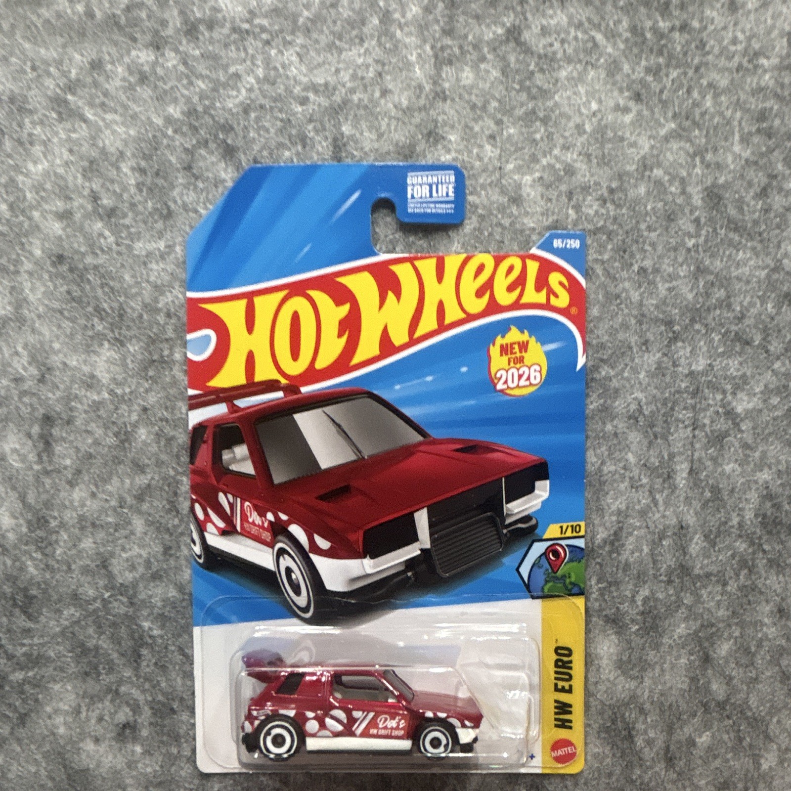 Hot Wheels 1:64 Drift Box HW Euro Red/White Diecast Car 2026 Unopened