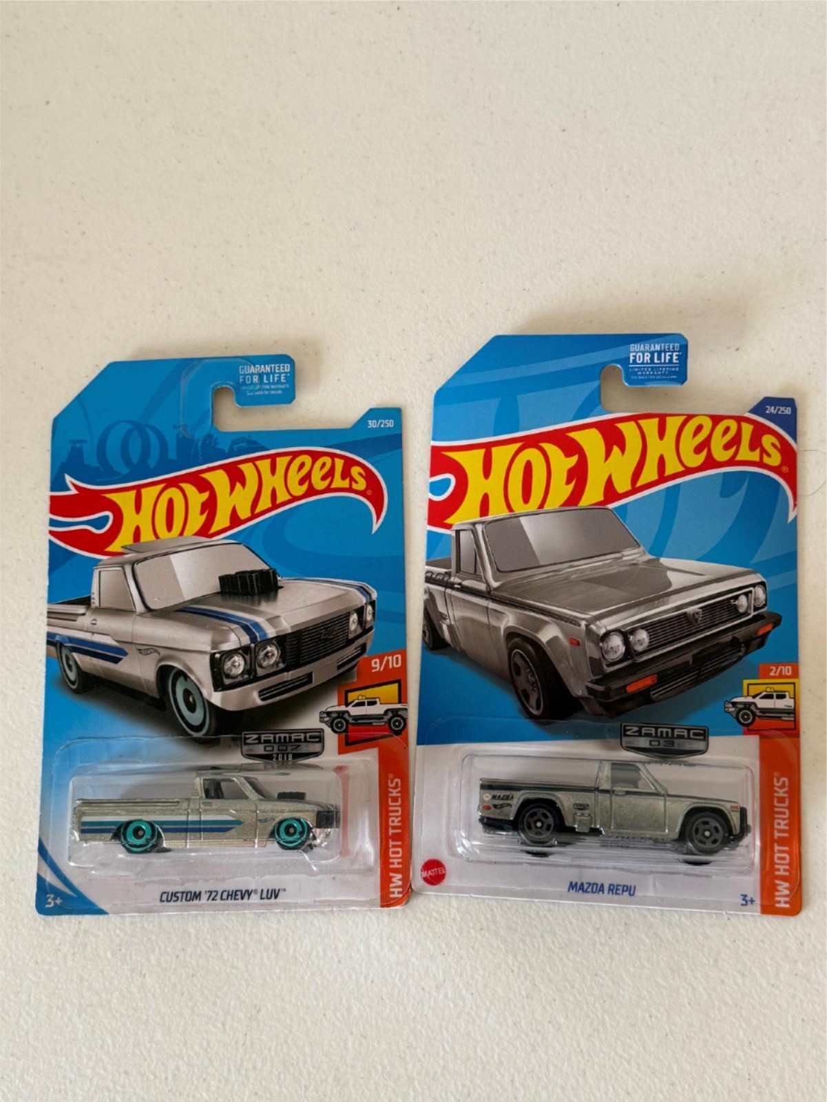 Hot Wheels HW Hot Trucks Custom 72 Chevy LUV/Mazda Repu ZAMAC Lot of 2 Z28.