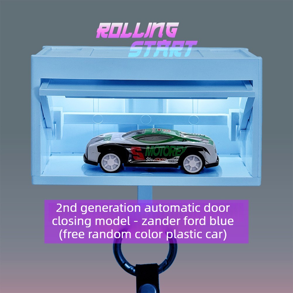 1:64 Diorama Induction Light Garage Model Key Holder Car Key Rack Display Model