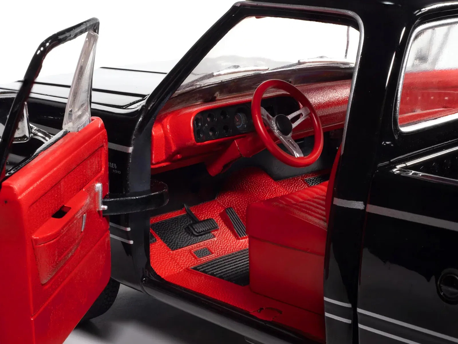 1979 Dodge Adventurer Sweptline Pickup Truck Black with Red Interior “American M