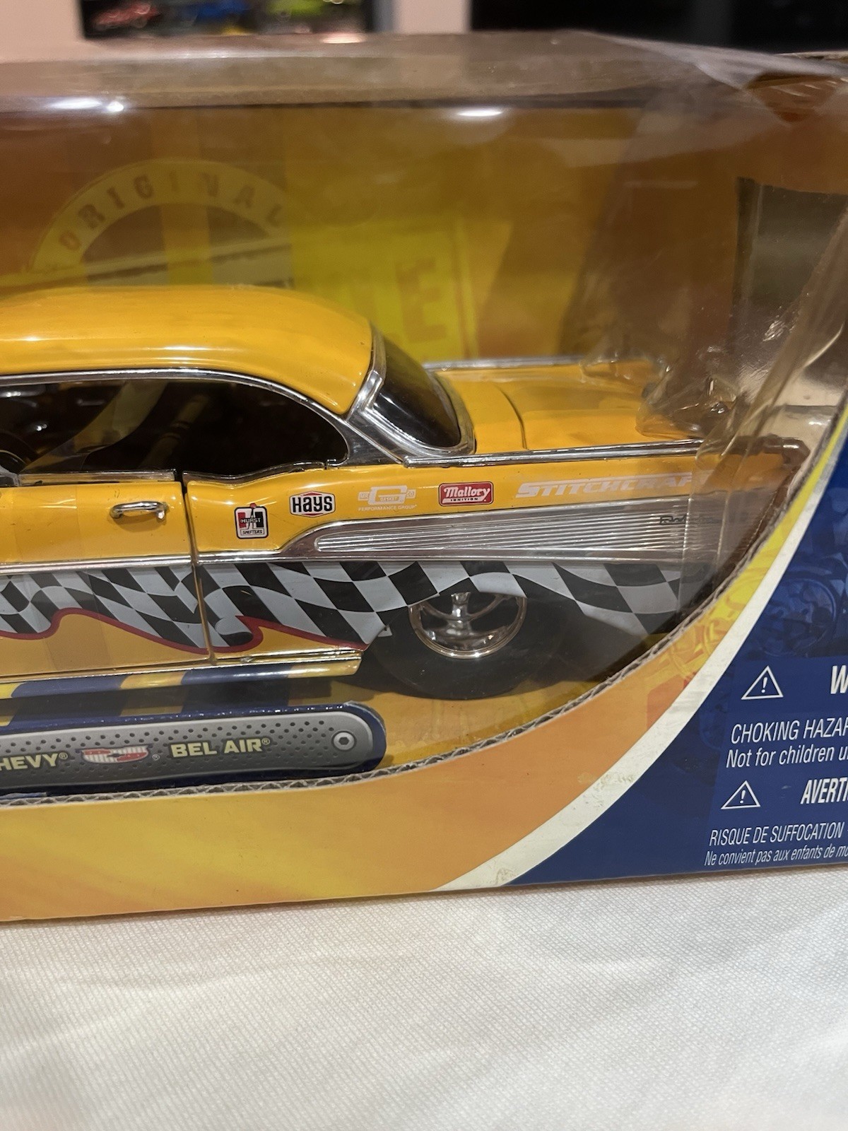 1:24 Jada 1957 Chevy Belair Yellow With Blower New In Box