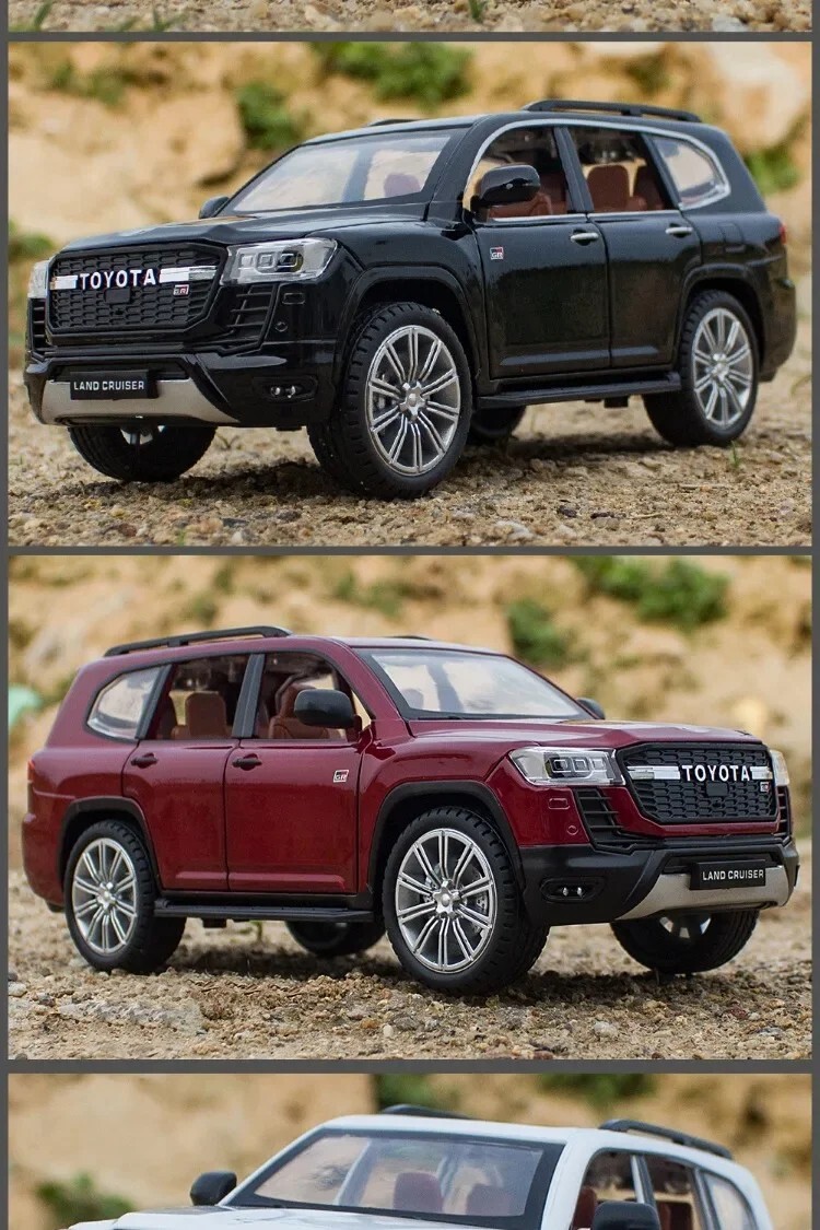 TOYOTA LAND CRUISER GT Model car Black 1:24 SUV