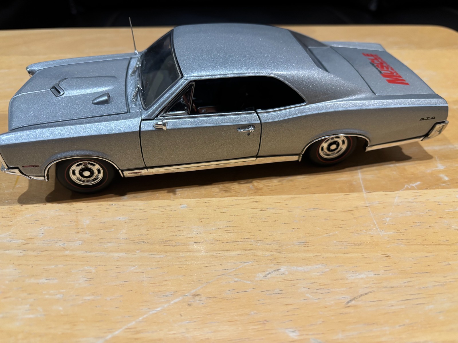 1967 Silver Pontiac GTO Hemmings American Muscle diecast with Box