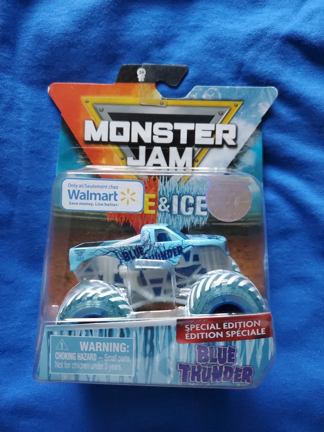 Hot Wheels MONSTER JAM FIRE & ICE BLUE THUNDER Special Edition