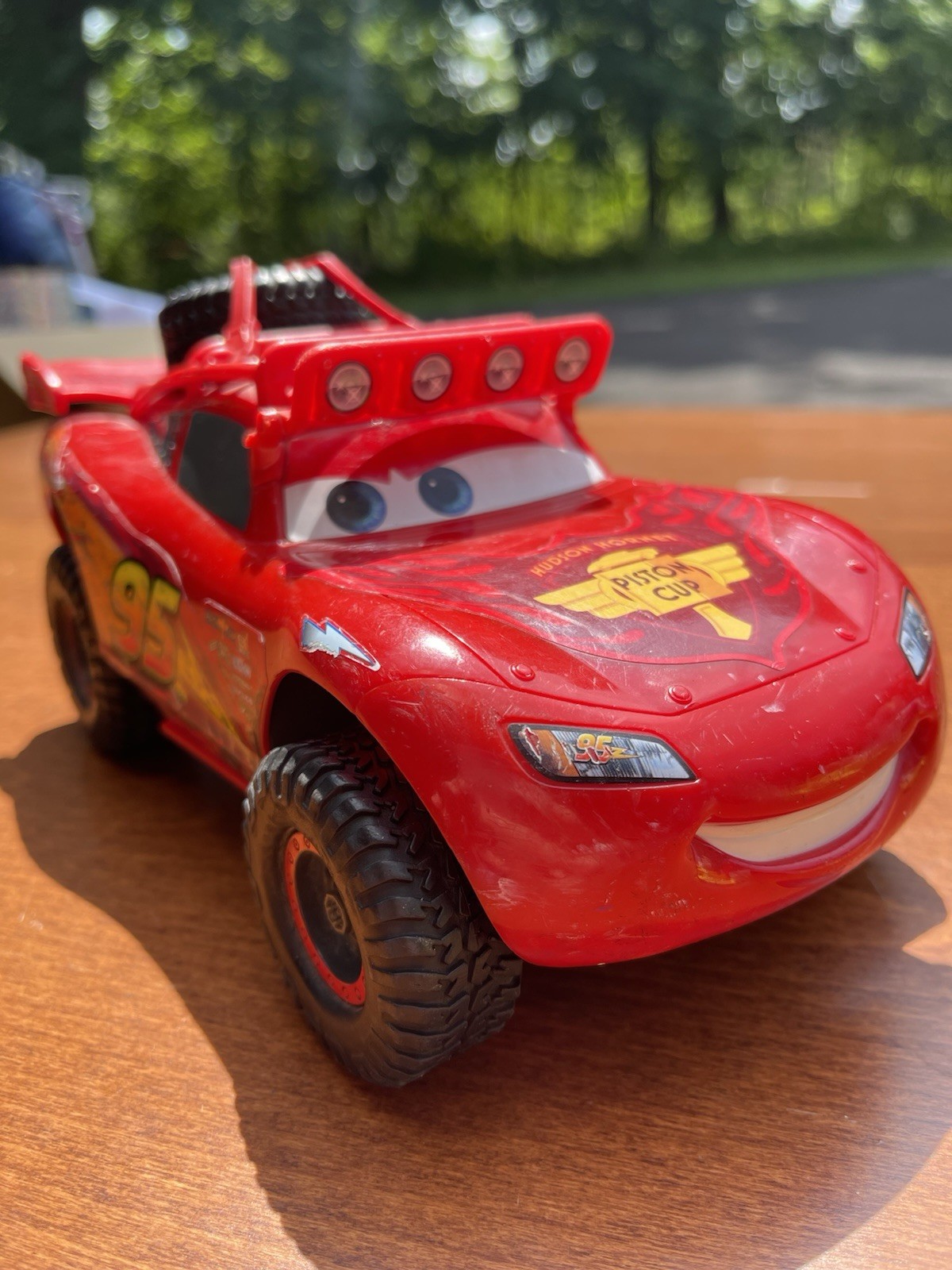 Disney Pixar Cars Large Off-Road Lightning McQueen Toy Vehicle Mattel Sound Work